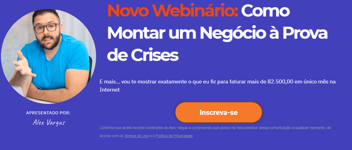 Novo webinário - fórmula negócio online